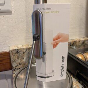 NIP! simplehuman Countertop Paper Towel Holder with Tension Arm